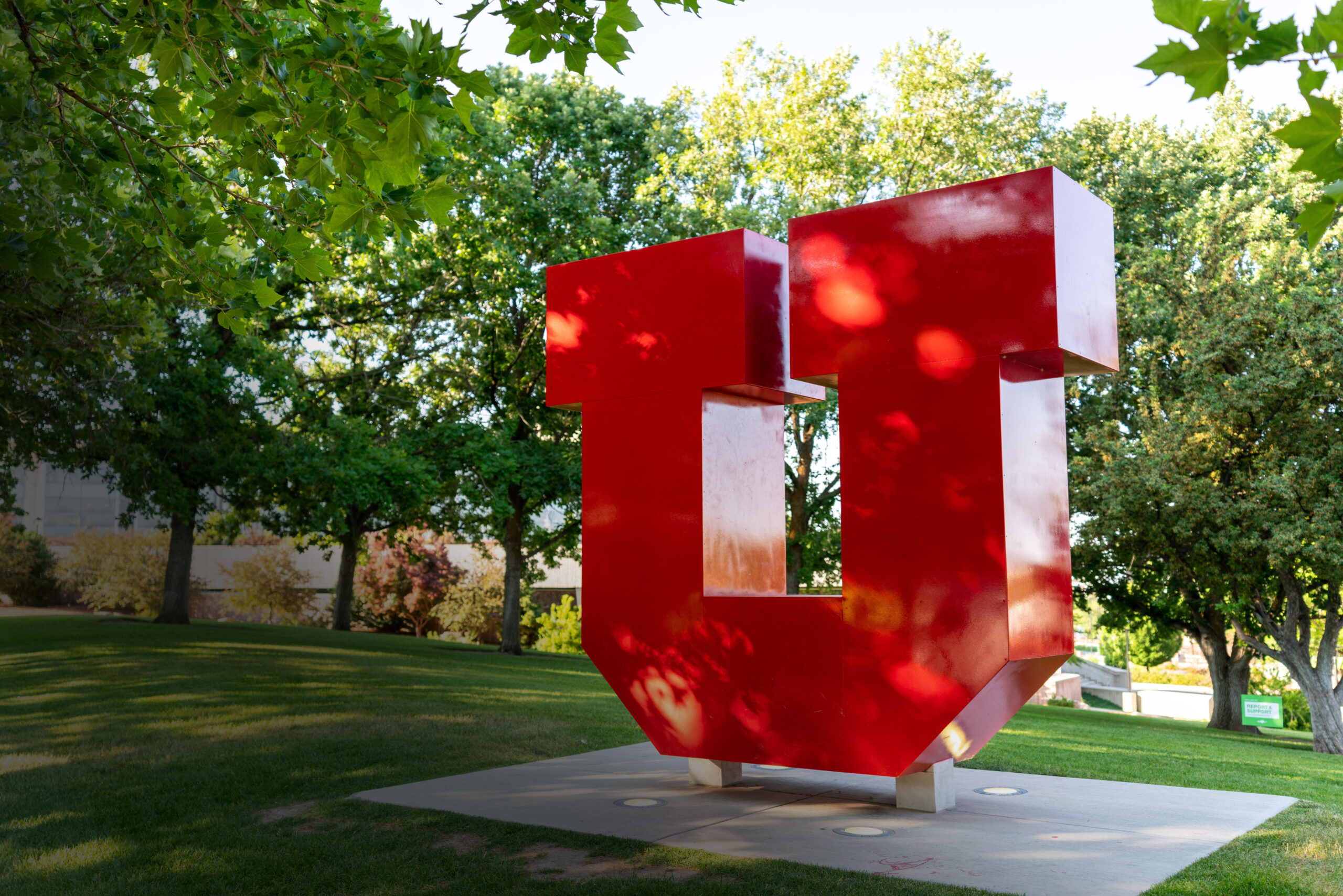 the Block U installation on the University of Utah campus